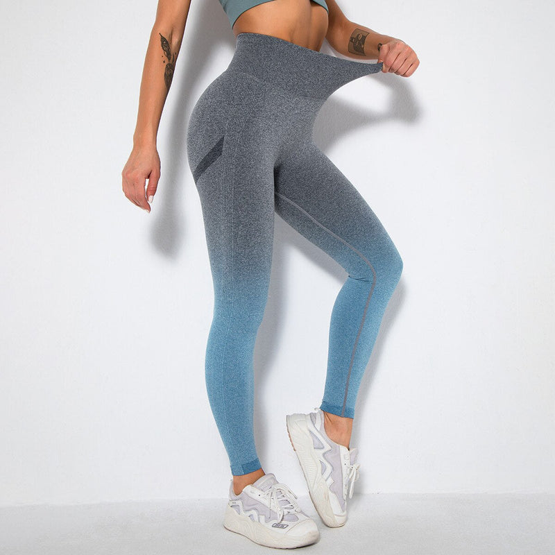 Calça Legging Levanta Bumbum Cós Alto Ombre Pants